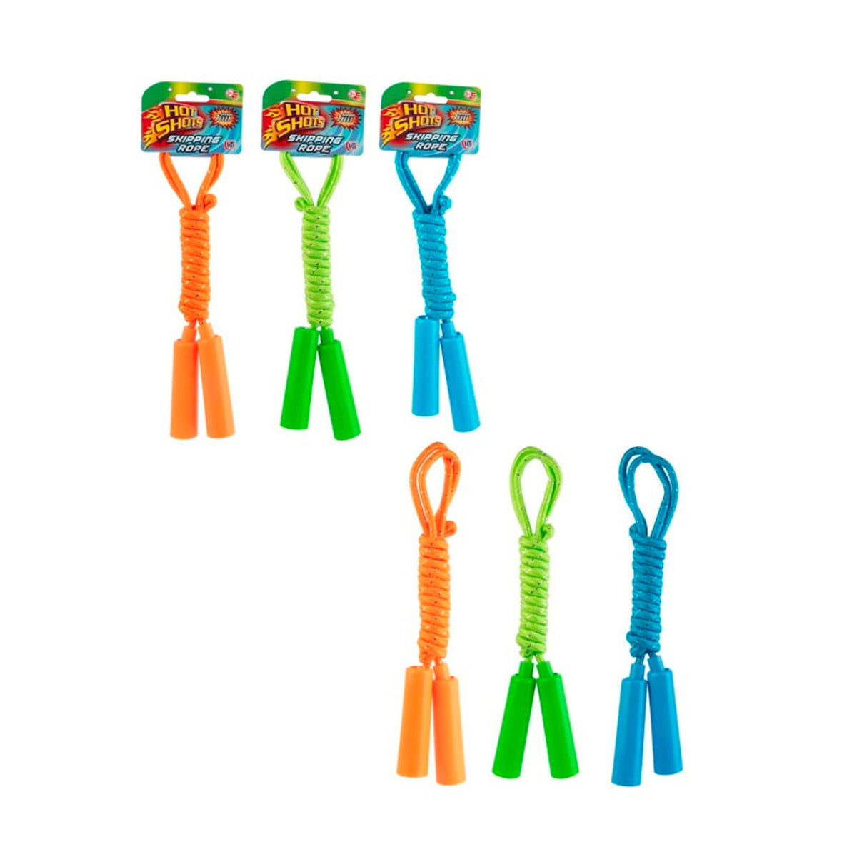 Hot Shots 7ft skipping rope assorted colours