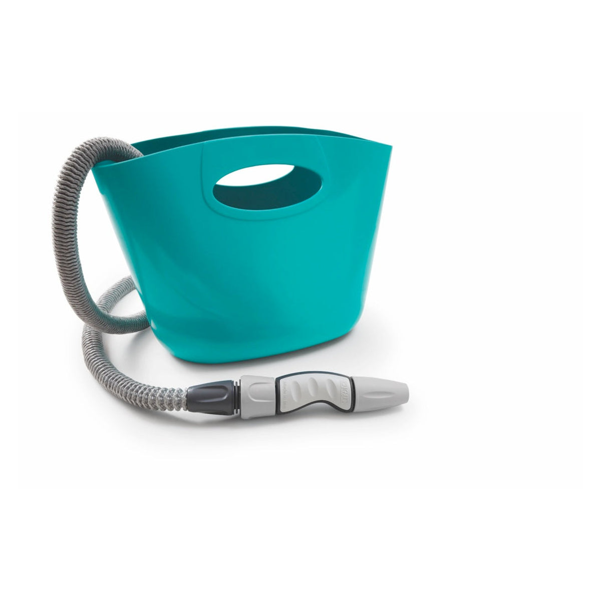 Hozelock Aquapop blue 30m expanding hose with trug bag