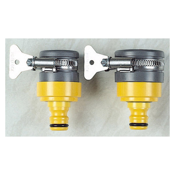 Hozelock universal round tap connector with stainless steel clip