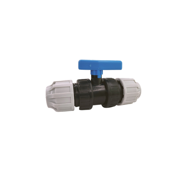Hydrodiff 25mm MDPE compression stop valve
