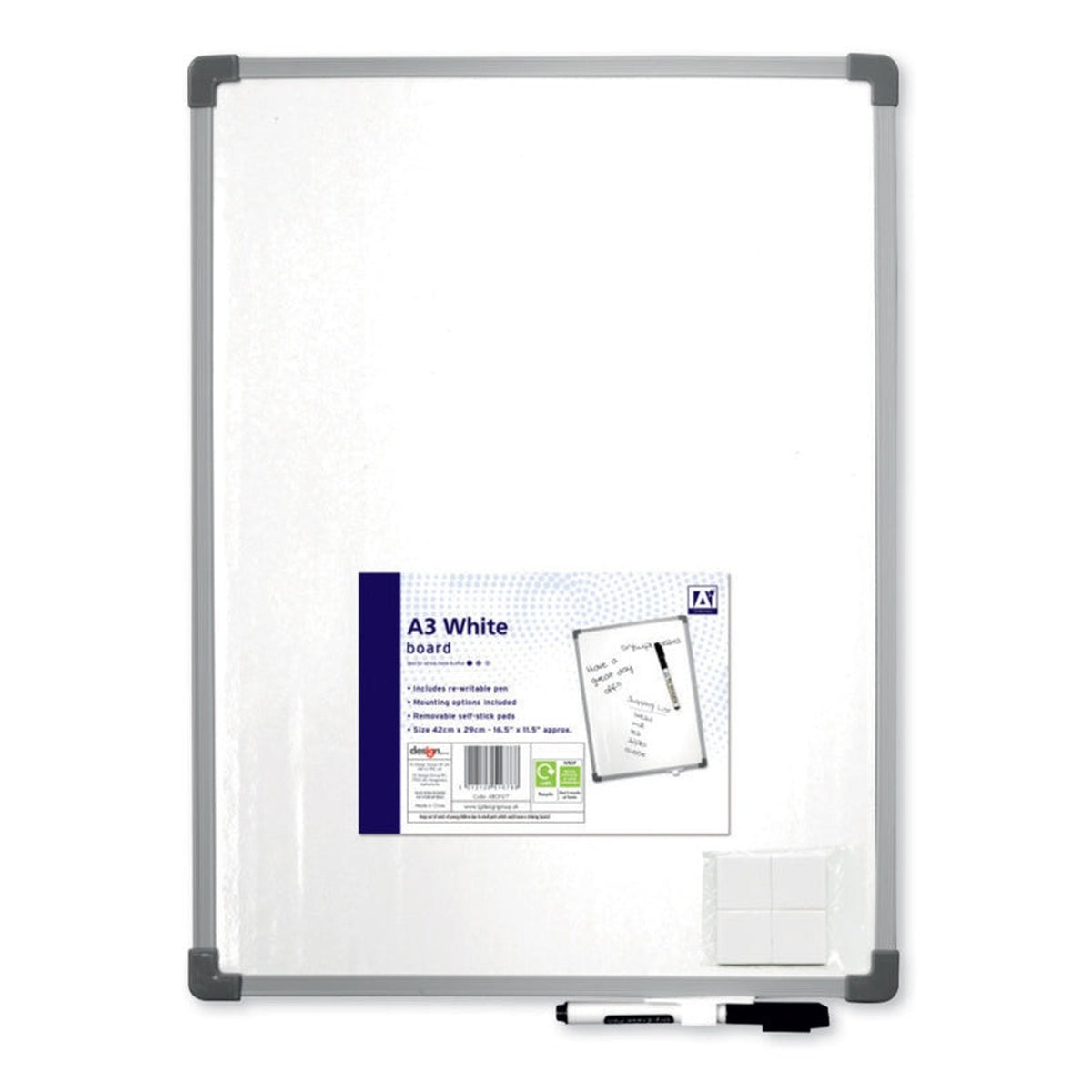 I G Design A3 white board with pen