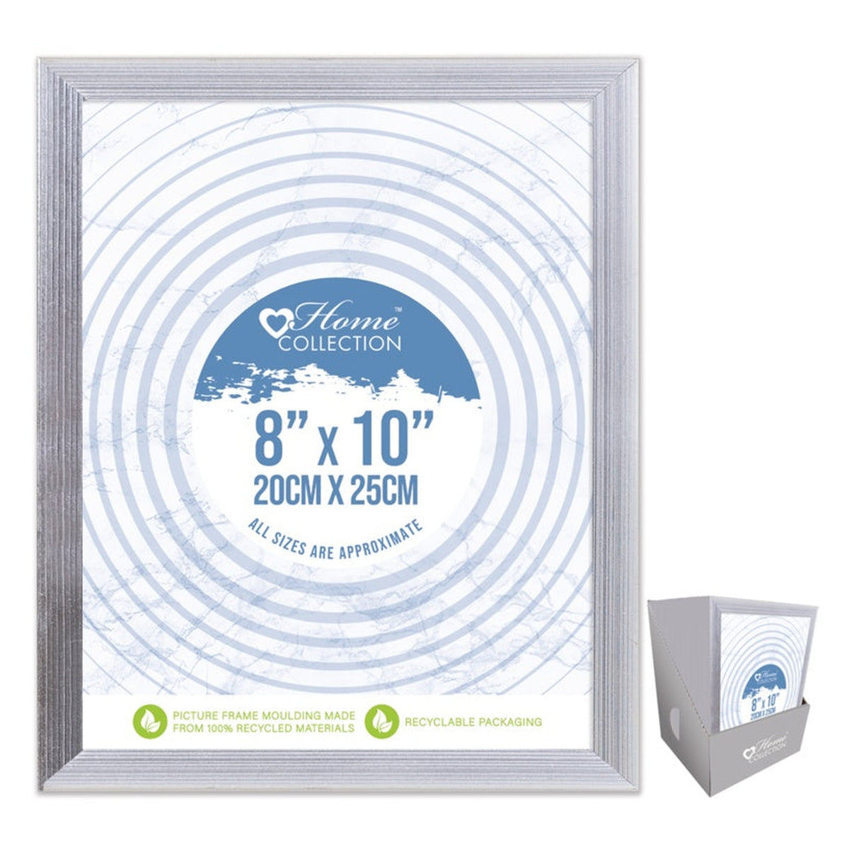 I G Design Cambridge silver picture frame 8 x 10 inch