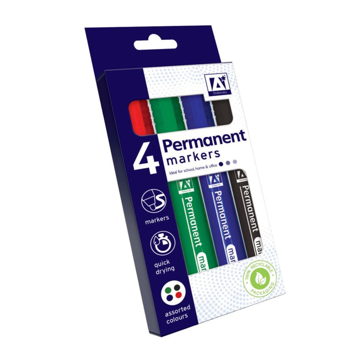 I G Design permanent markers, pack of 4