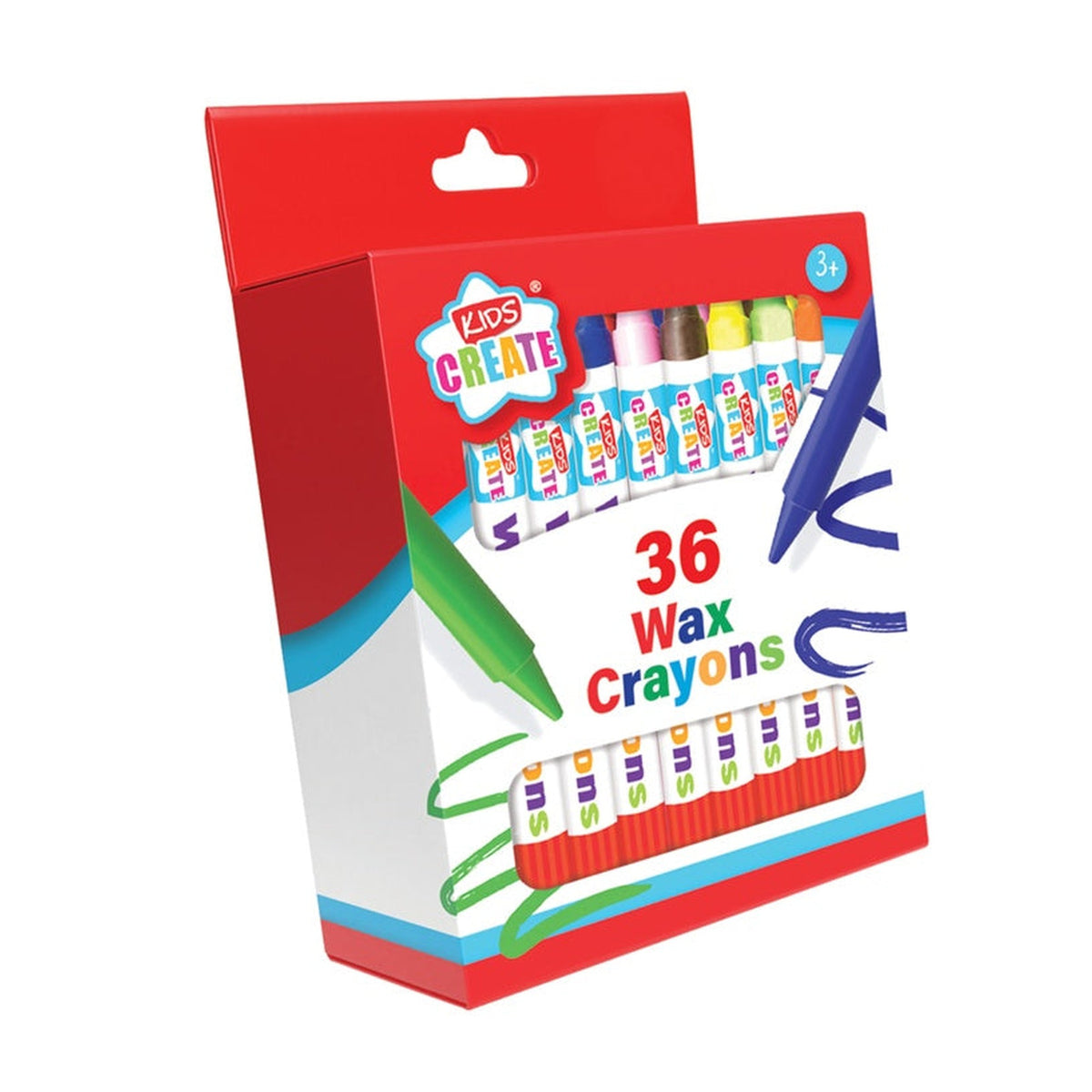 I G Design pack of 36 wax crayons