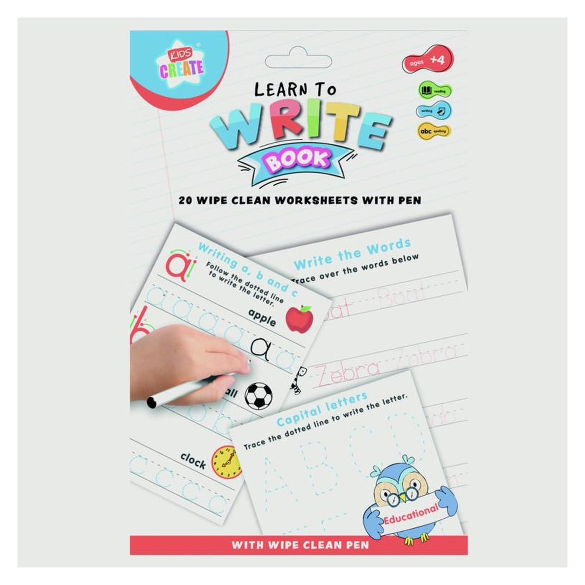 I G Design wipe clean learn to write book
