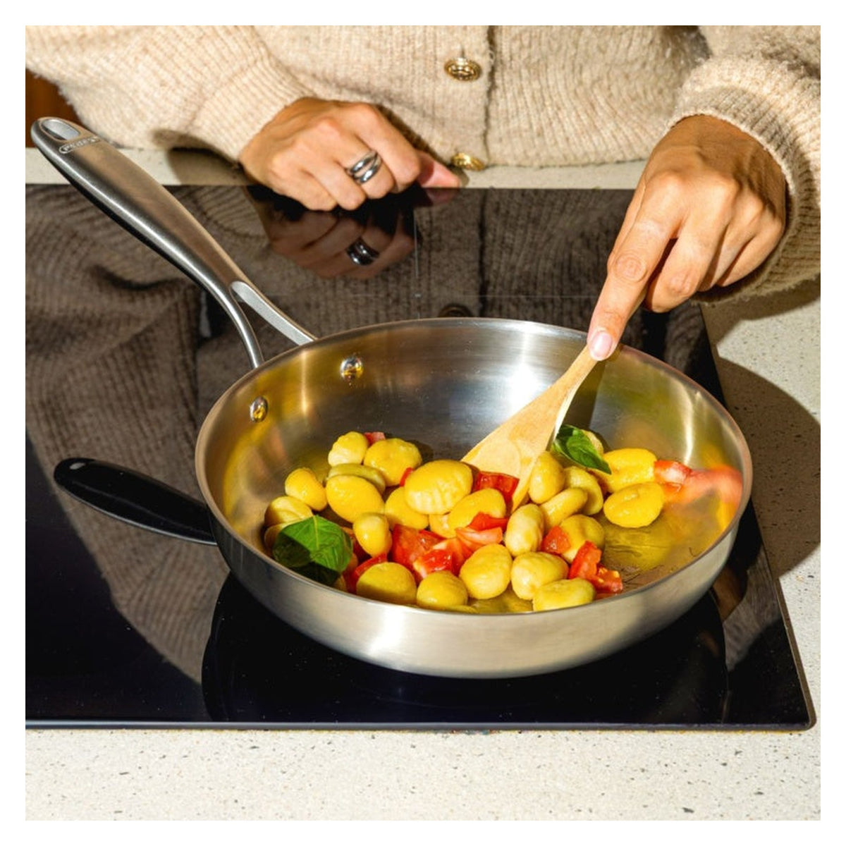 Infinity Stainless Steel Frying Pan - 28cm, view 4