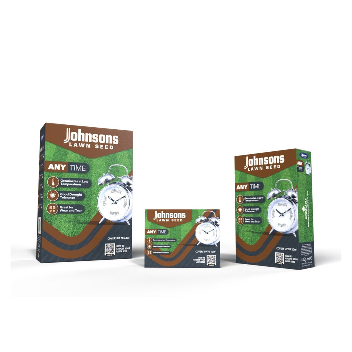 Johnsons Anytime lawn seed 210g pack