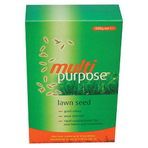 Johnsons multi purpose lawn seed 500g carton