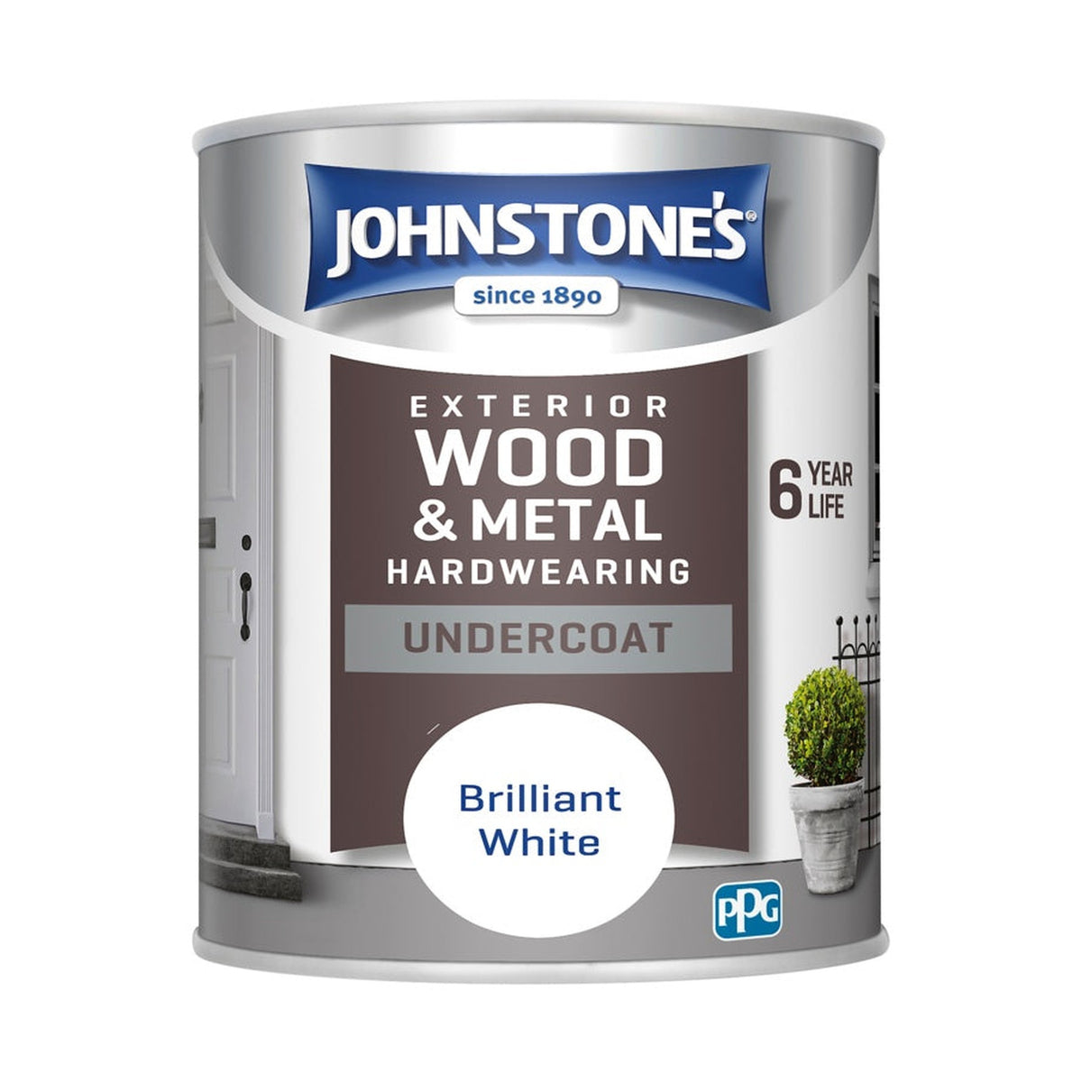 Johnstone's Exterior Undercoat 750ml tin in White