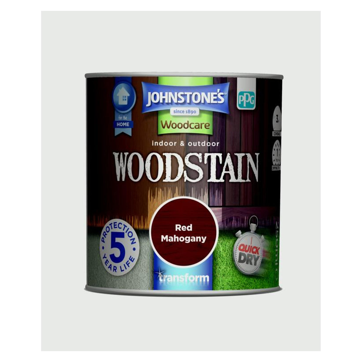 Johnstone's indoor and outdoor woodstain 250ml in Red Mahogany