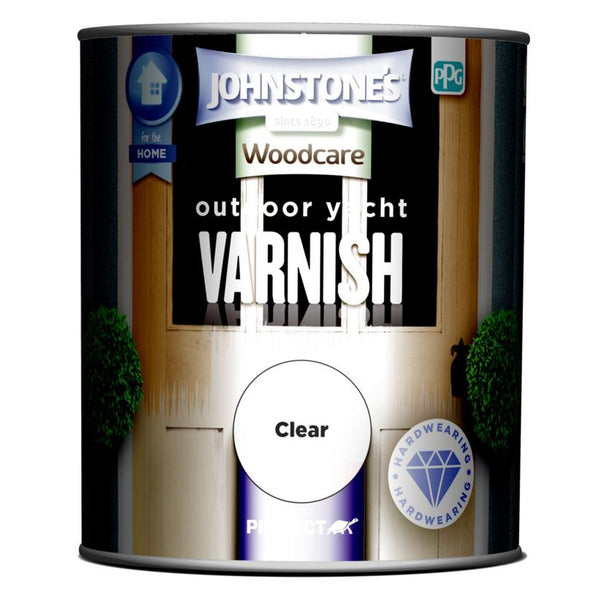 Johnstone's Outdoor Yacht Varnish 750ml tin, clear gloss