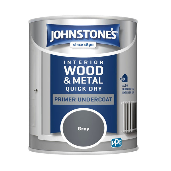 Johnstone's Quick Dry Primer Undercoat 750ml in Grey