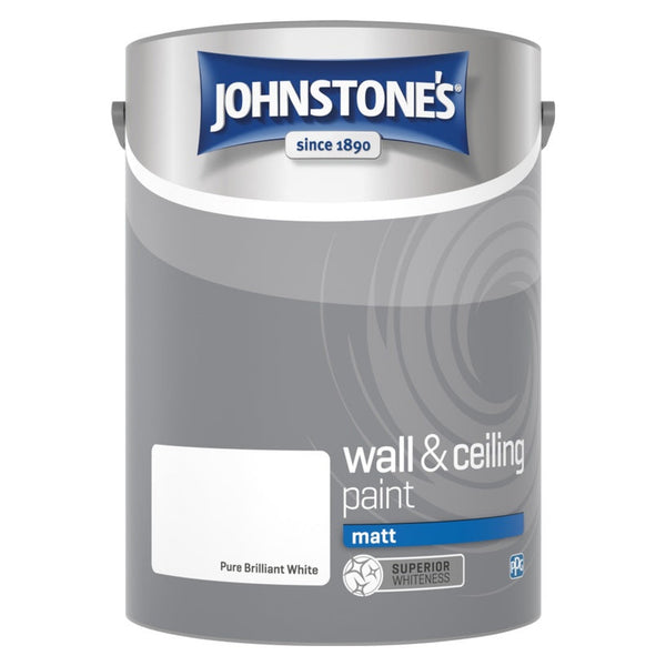 Johnstone's Wall & Ceiling Matt 5L in Brilliant White