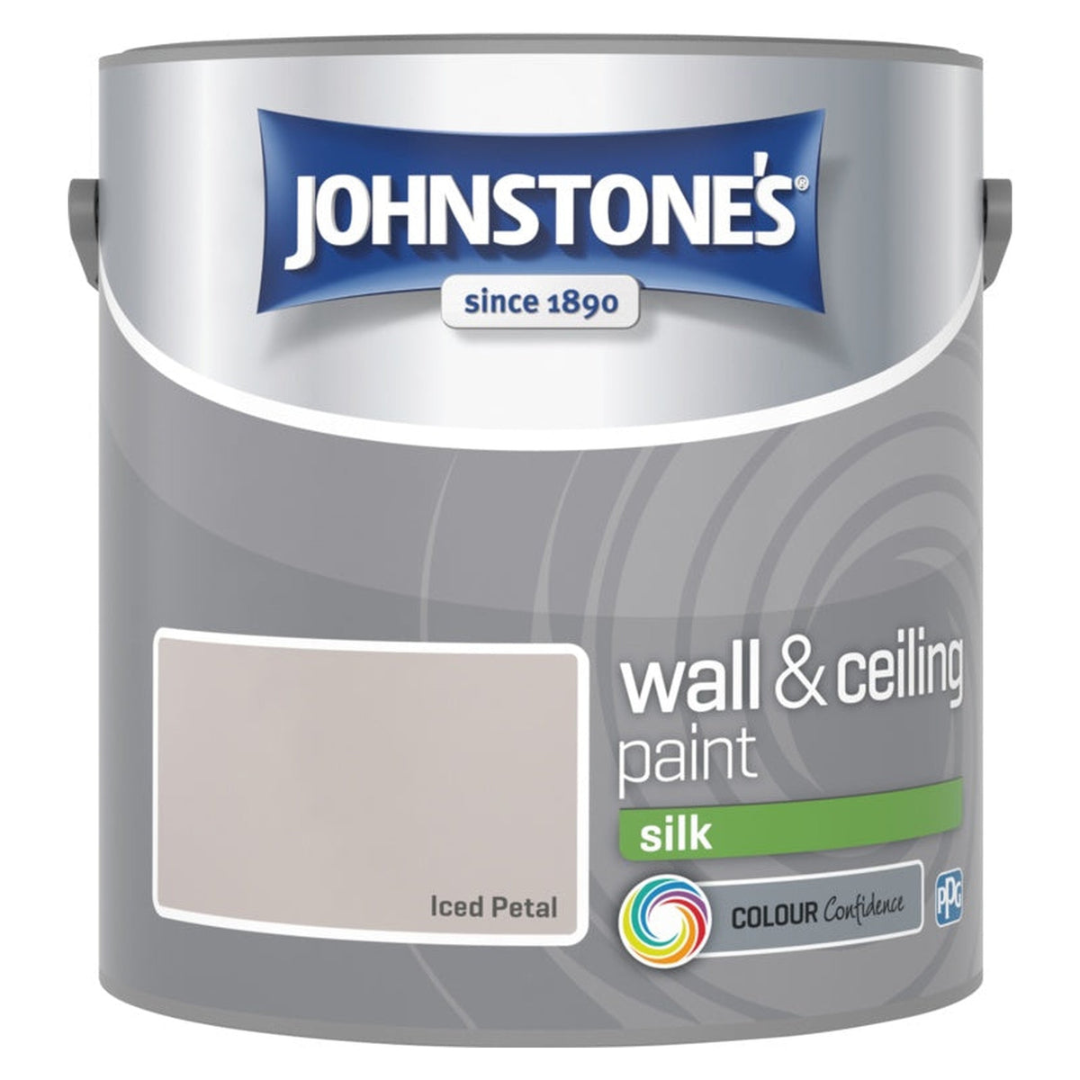 Johnstone's Wall & Ceiling Silk 2.5L tin in Iced Petal