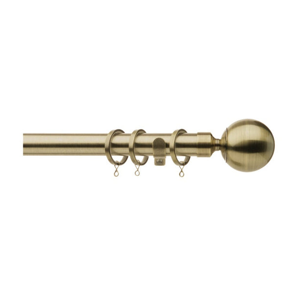 Jones Interiors Cosmos antique brass 28mm curtain pole kit