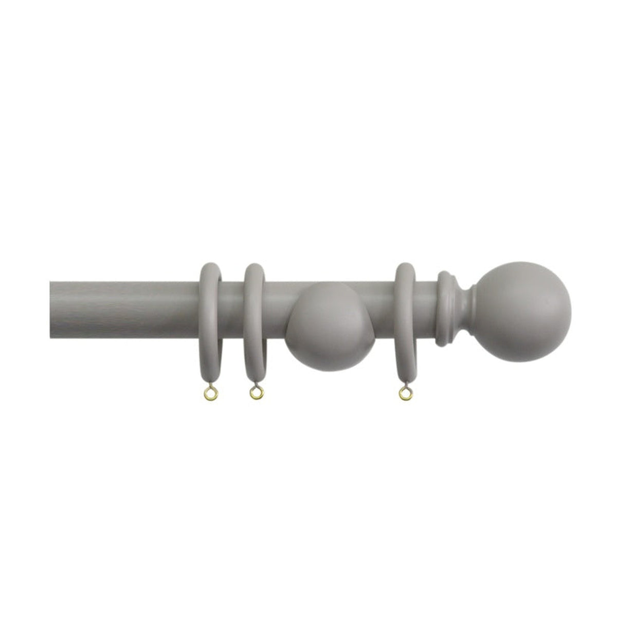 Jones Interiors Shore clay wood curtain pole kit 300cm