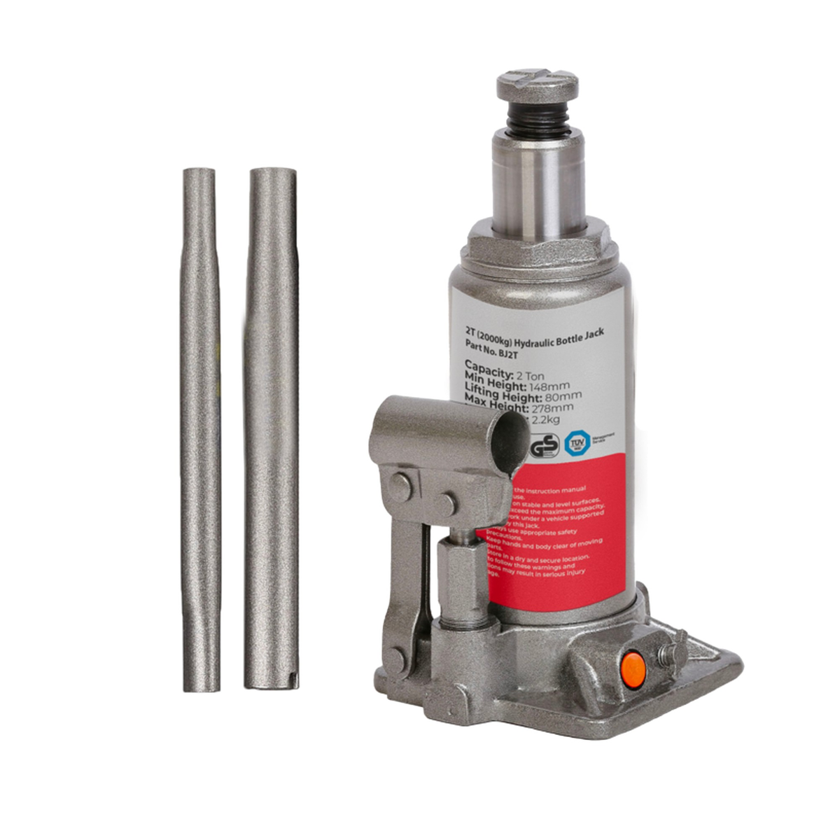 JRP 2 tonne bottle jack, view 2