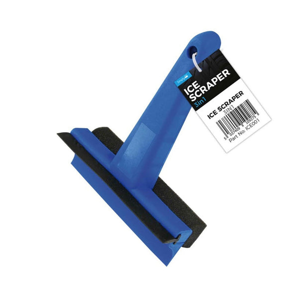 JRP 3 in 1 ice scraper with rubber blade and foam head