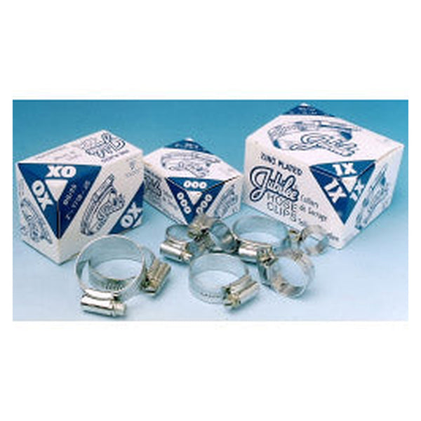 Jubilee zinc plated hose clips 55 to 70mm box of 10