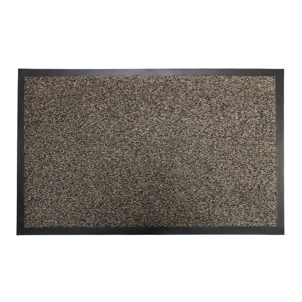 JVL Dirt Guard cotton barrier doormat 50 x 75cm in dark brown, view 2