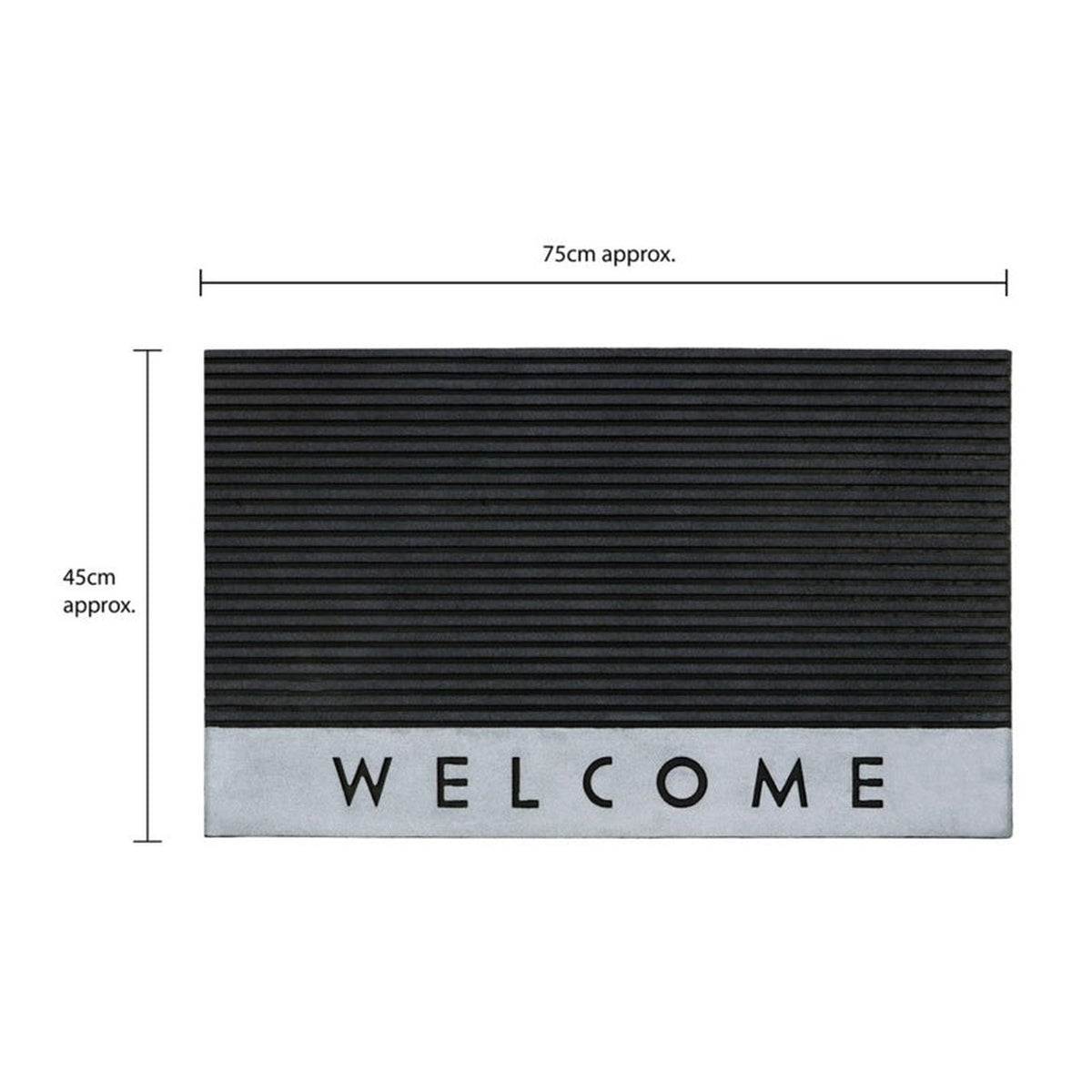 JVL Quartz Welcome doormat, 47 x 75cm, view 8