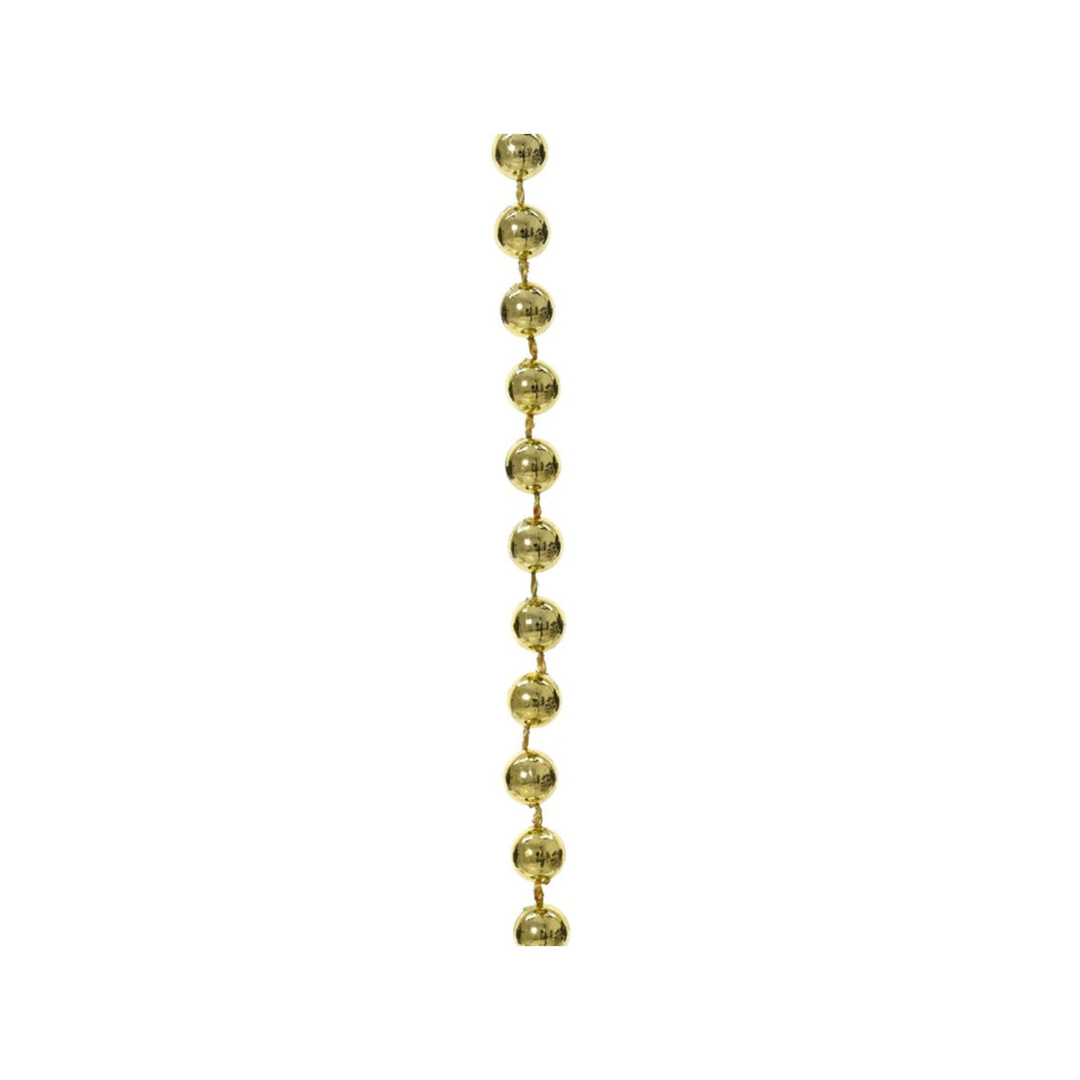 Kaemingk 10 metre gold polystyrene bead garland, view 2
