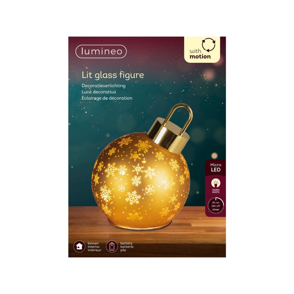 Kaemingk gold micro bauble LED lights, warm white