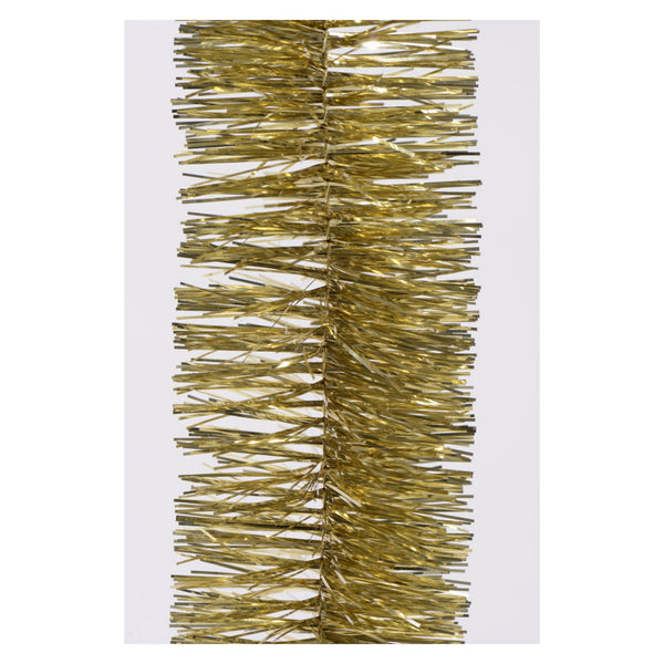 Kaemingk light gold tinsel garland, 270cm