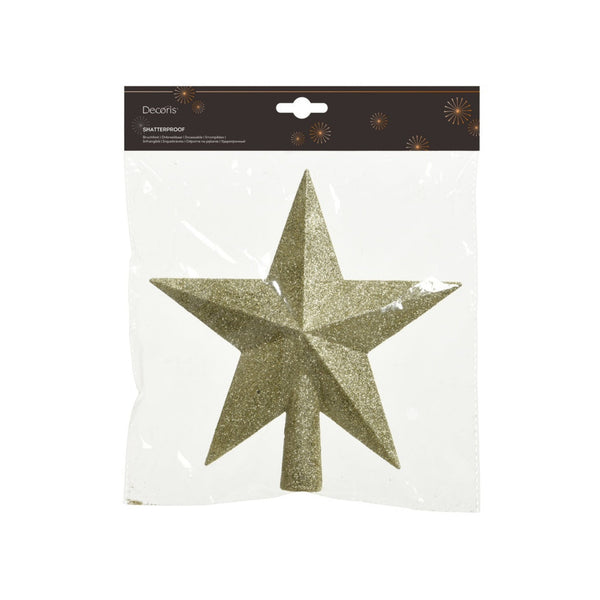 Kaemingk shatterproof gold tree top star