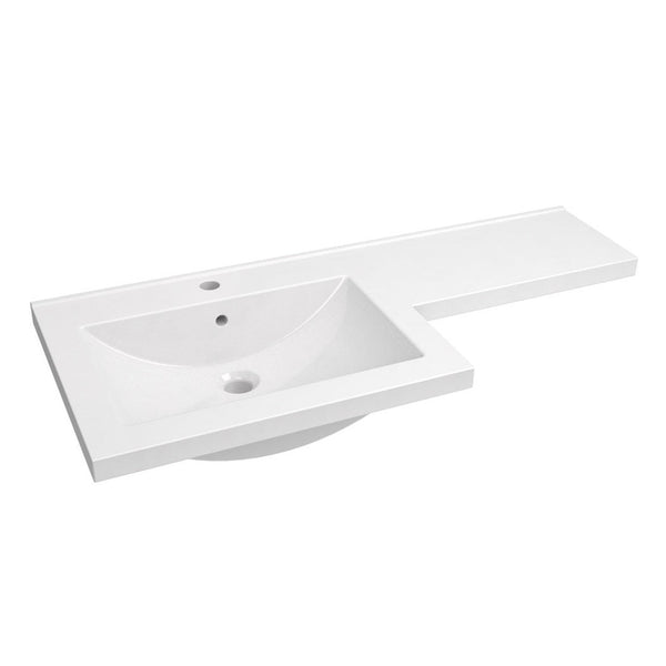Kartell Matrix white L shaped right hand basin 1100mm