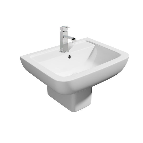 Kartell Options 600 550mm basin with 1 tap hole