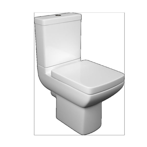 Kartell Pure close coupled toilet pan 600mm