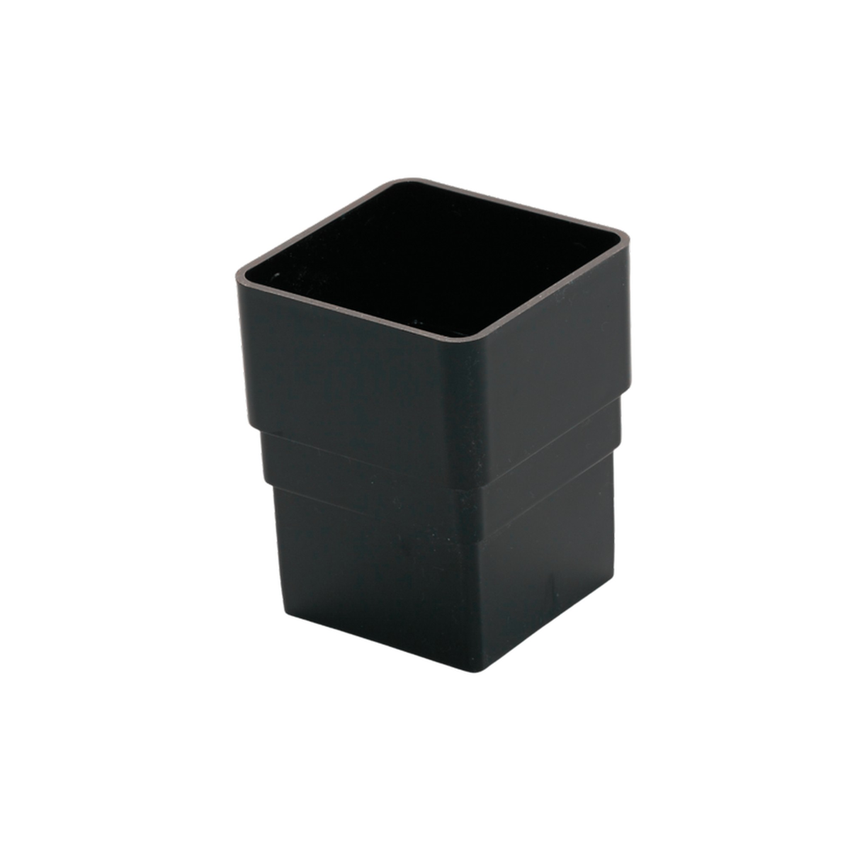 Kayflow black 65mm square rainwater connector