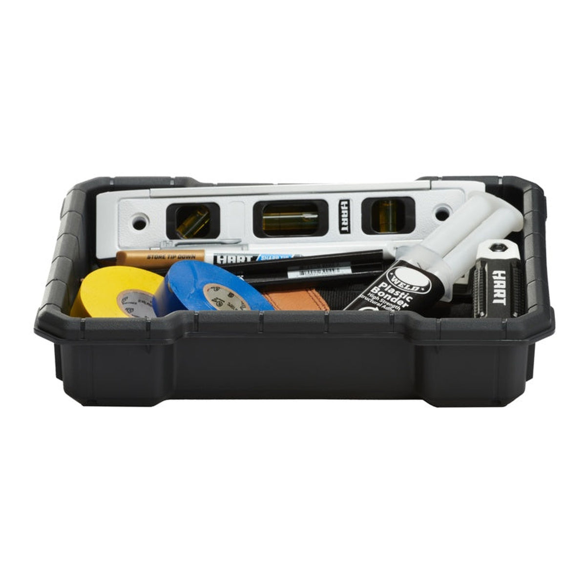 Keter Stack N Roll toolbox with transparent lid, view 8