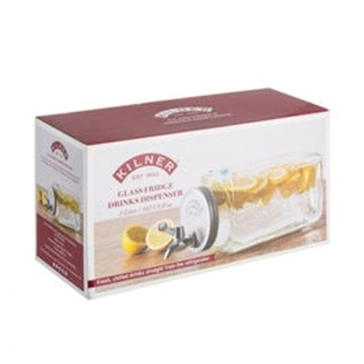 Kilner 3L fridge drinks dispenser with tap, view 4