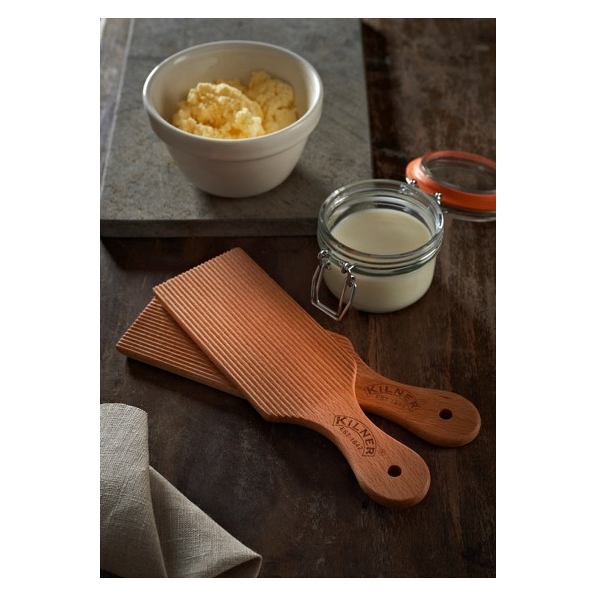 Kilner beech wood butter paddles set of 2