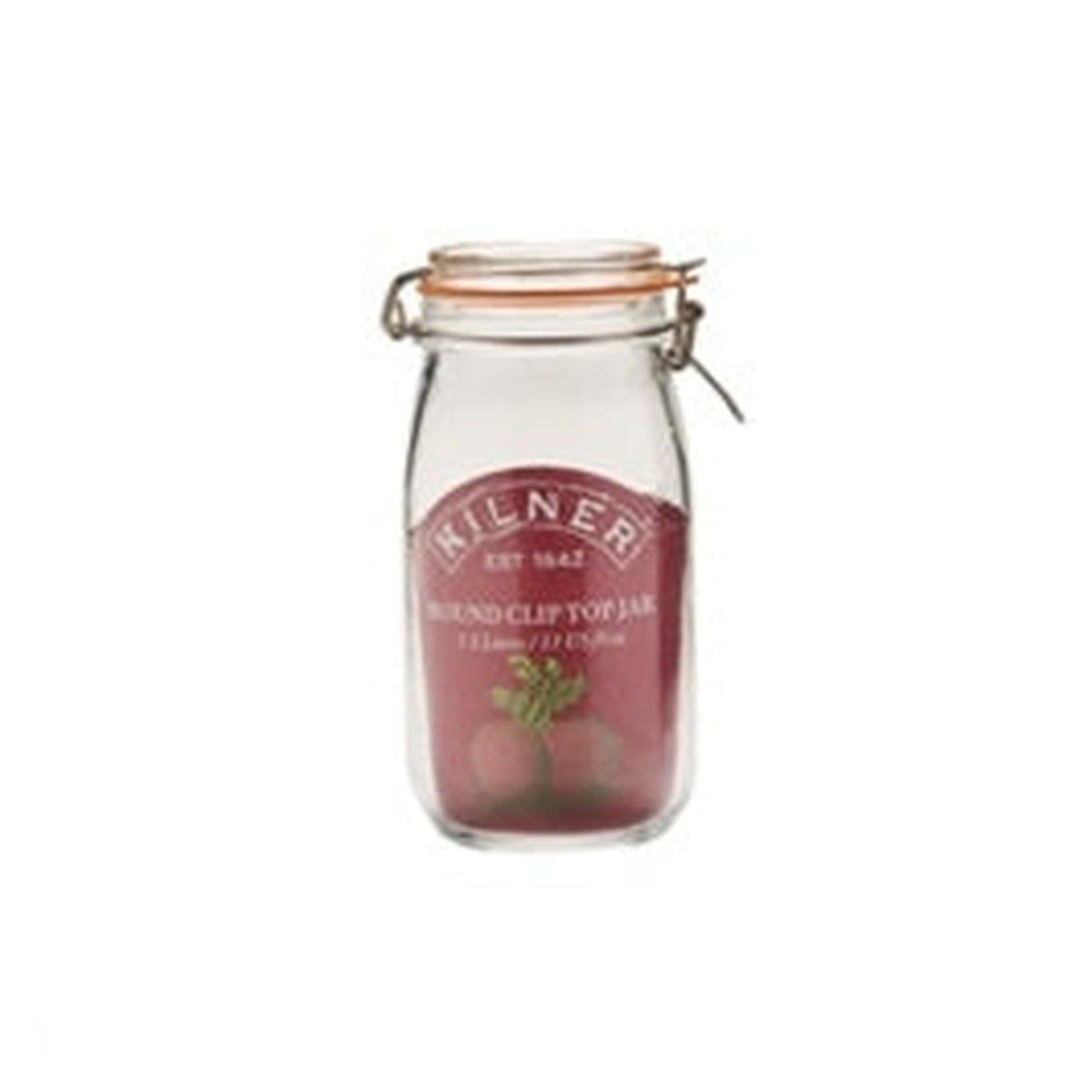 Kilner round clip top glass jar 1.5L, view 2