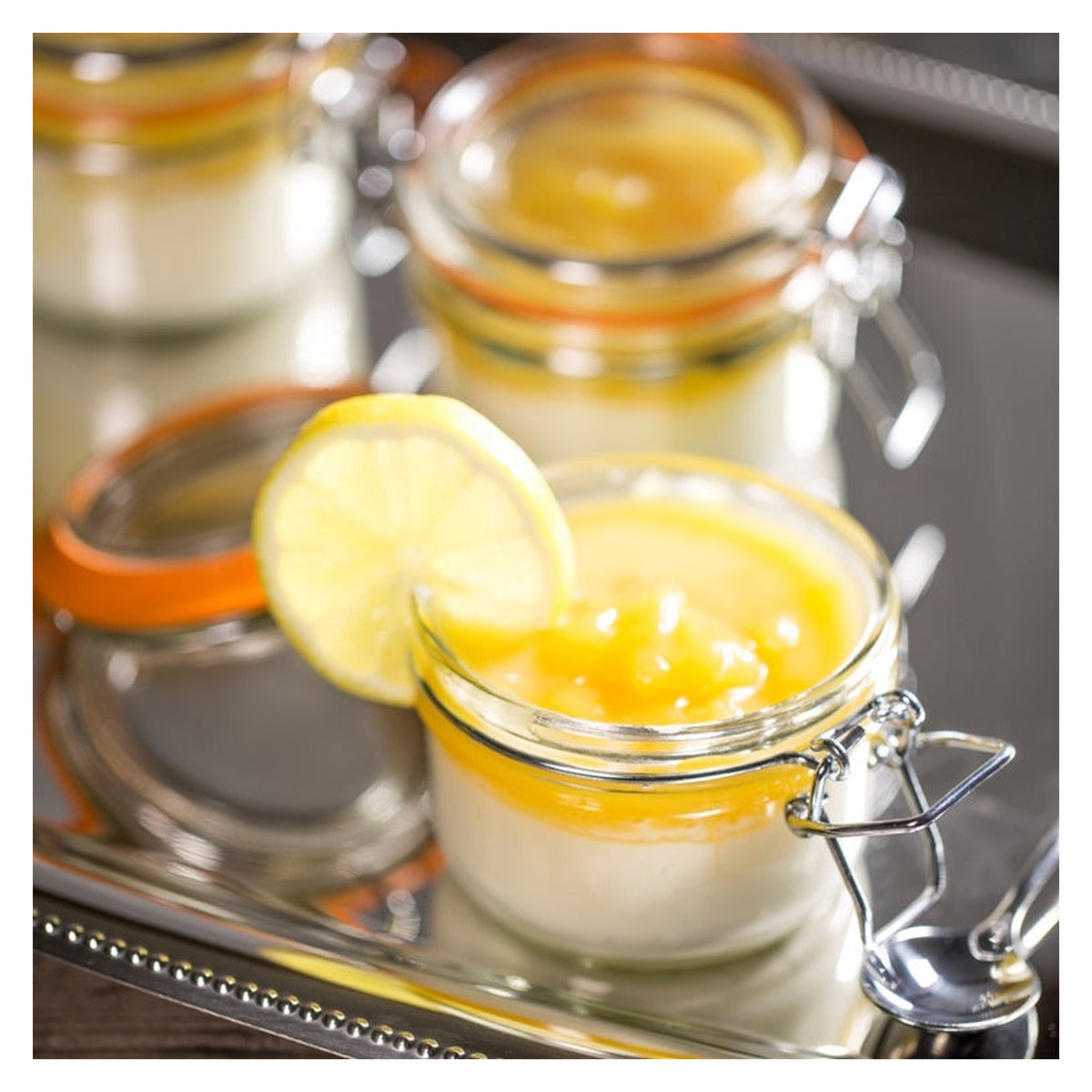 Kilner round clip top glass jar 125ml, view 2