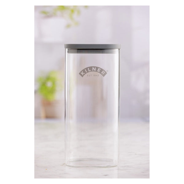 Kilner Fresh Storage square glass jar 1.5L