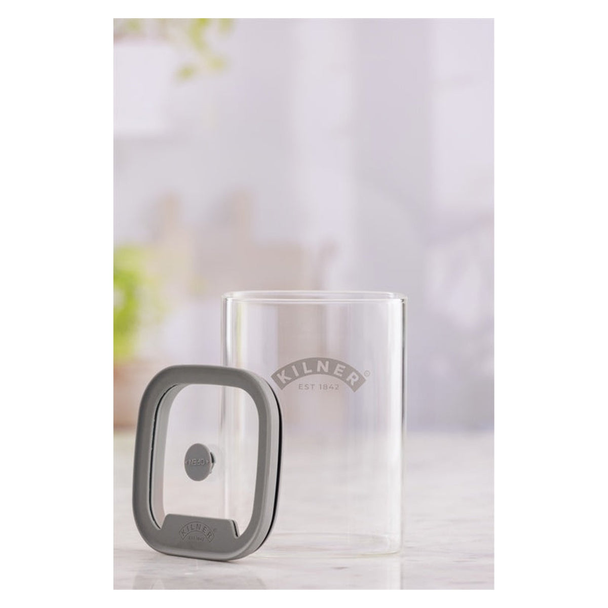 Kilner Fresh Storage square glass jar 1L, view 4