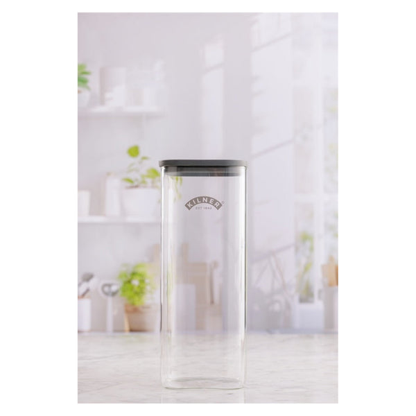 Kilner Fresh Storage square glass jar 2L