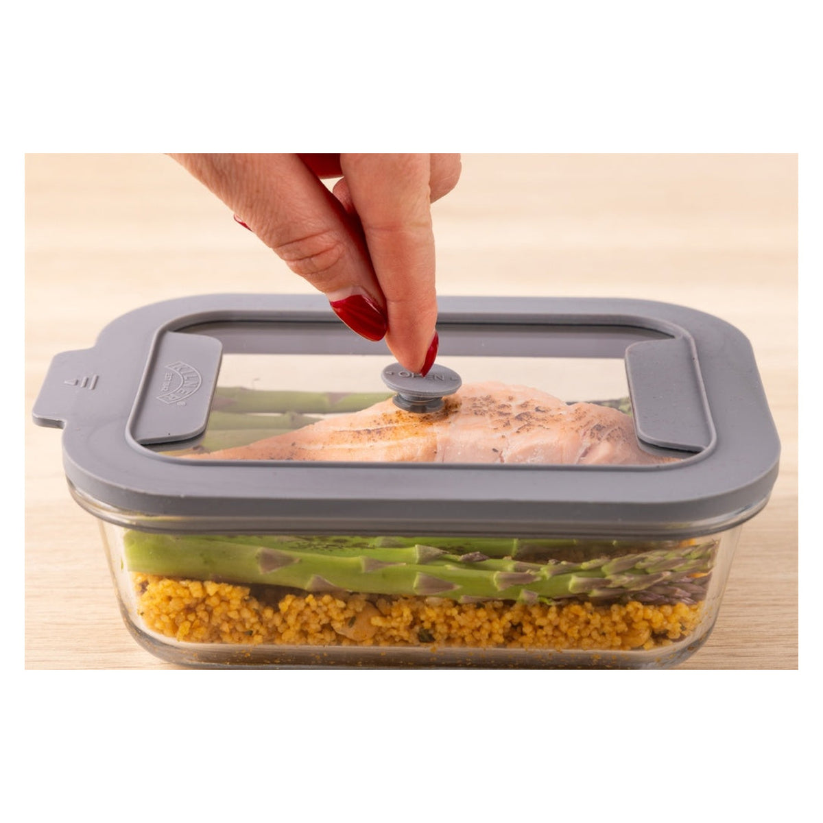 Kilner New Fresh rectangular glass storage 0.63L