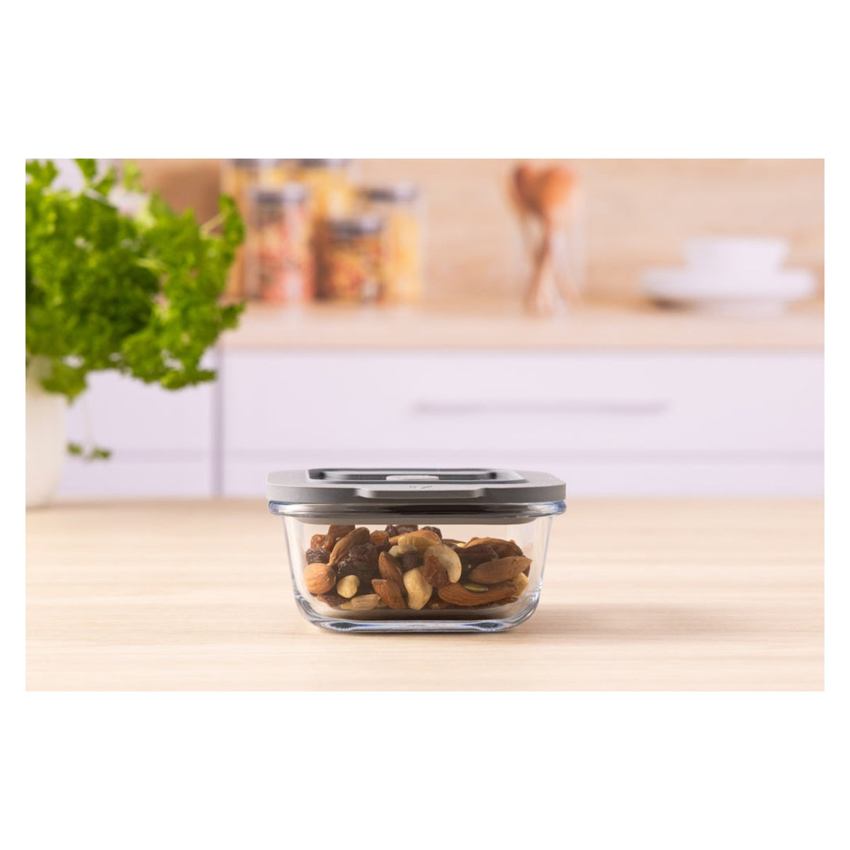 Kilner square fresh glass storage container 0.31L, view 2