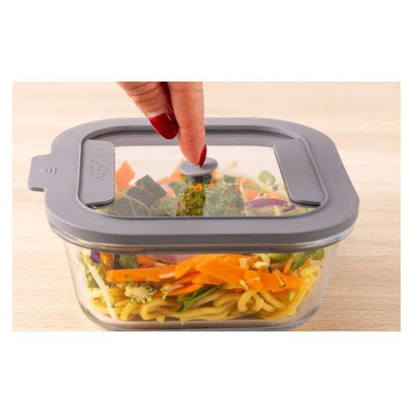 Kilner Fresh Storage 0.8L square glass container with lid