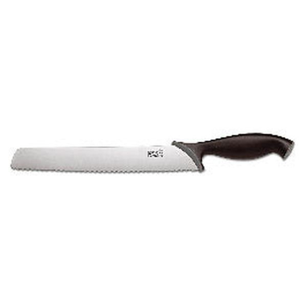 Kitchen Devils Control bread knife with scalloped blade and black handle
