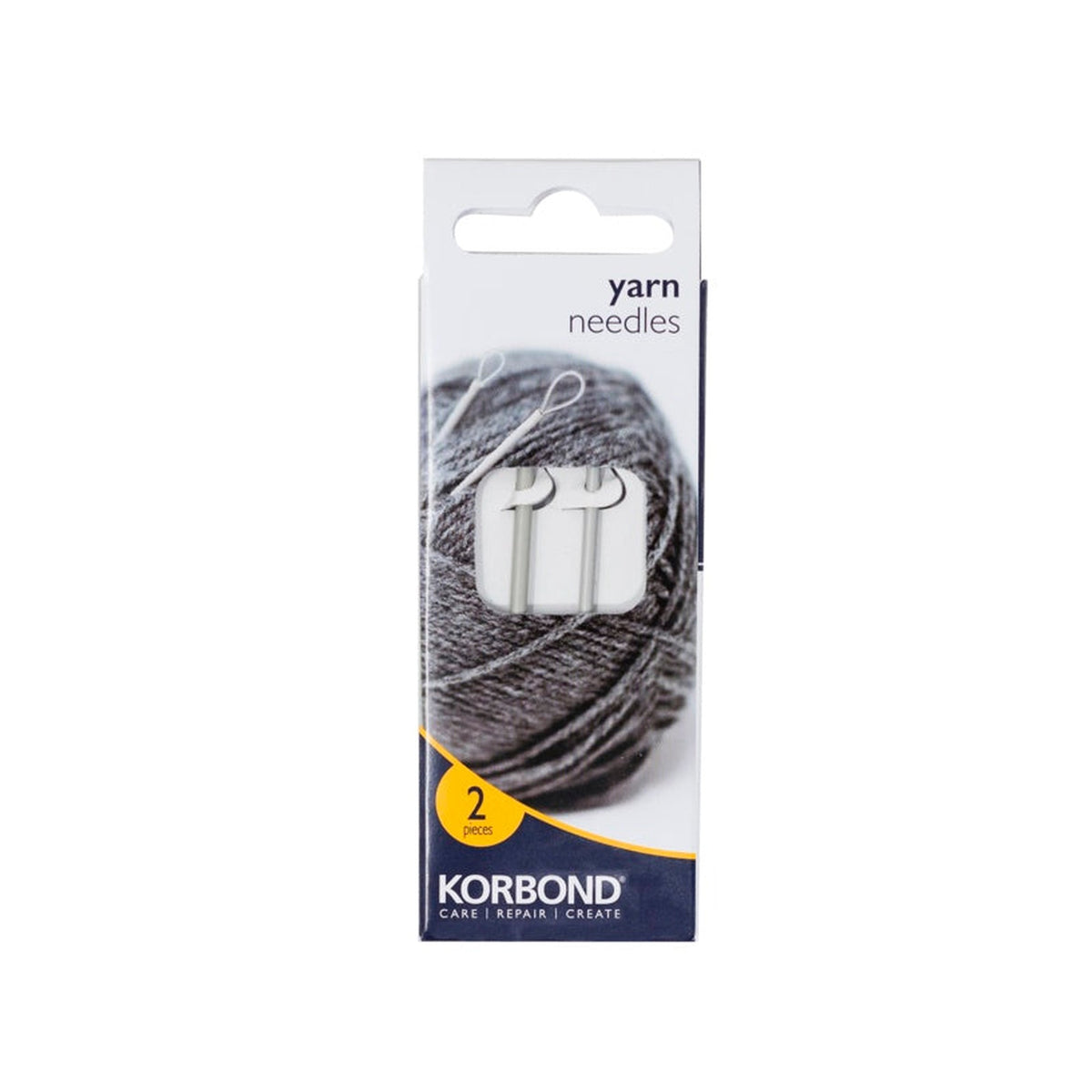 Korbond aluminium yarn needles in two sizes