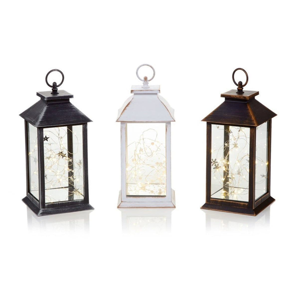 Lantern With Lights String - 28cm