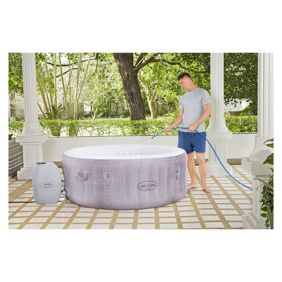 Lay-Z-Spa Cancun AirJet inflatable hot tub, view 5