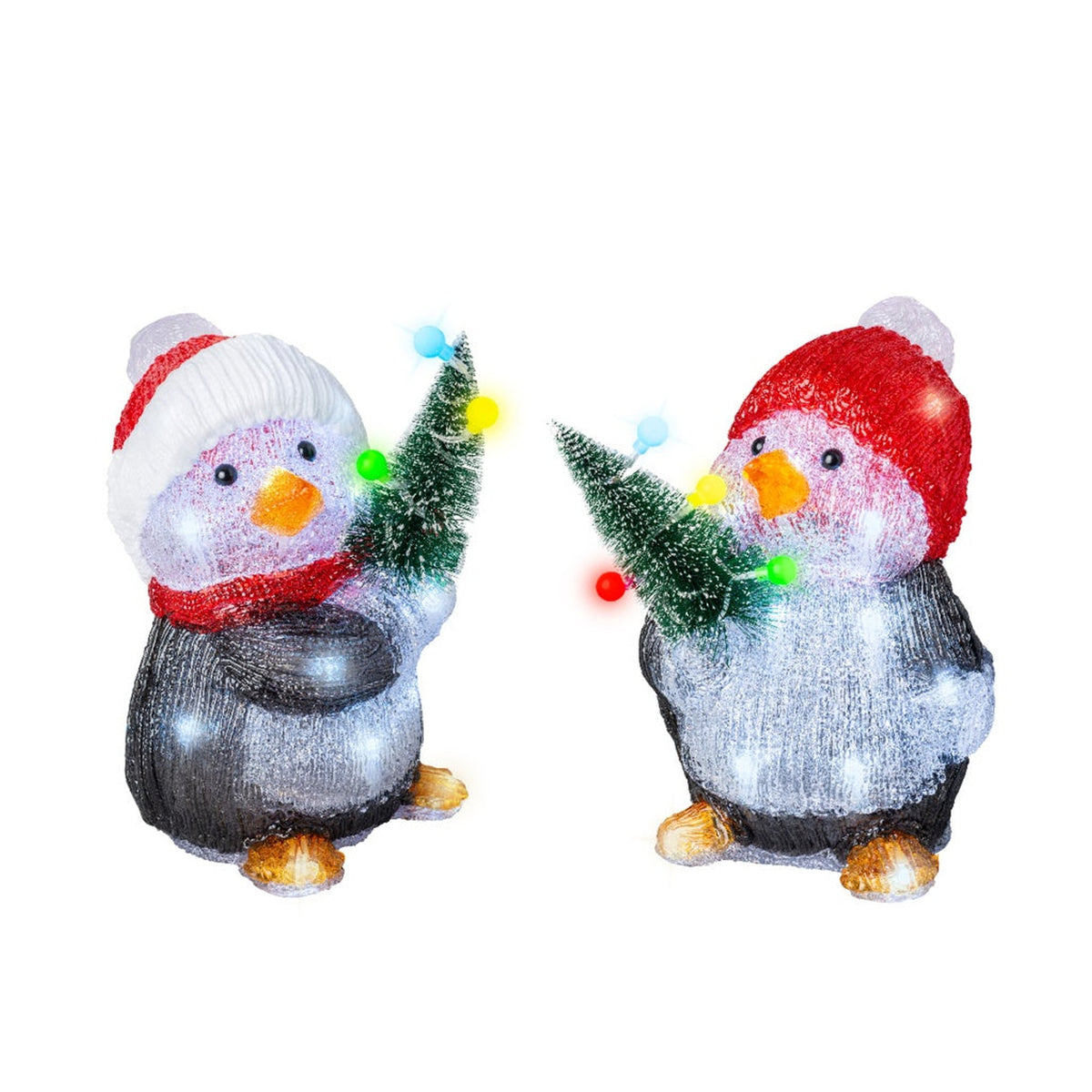 LED Acrylic Penguin - 24 Cool White LEDS, view 2