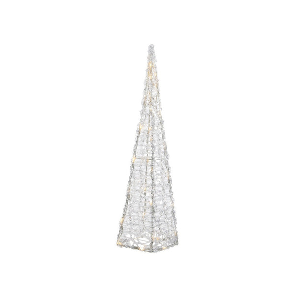 LED Acrylic Pyramid - 50 LEDs Warm White